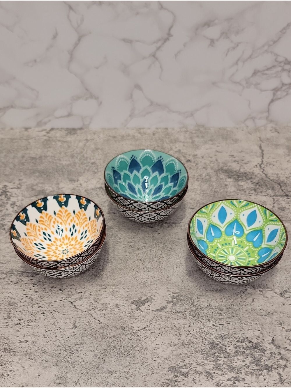 Set of six colorful bowls - Picture 13 of 14